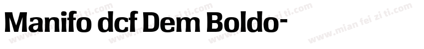 Manifo dcf Dem Boldo字体转换